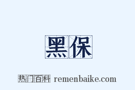 黑保是什么意思的图片